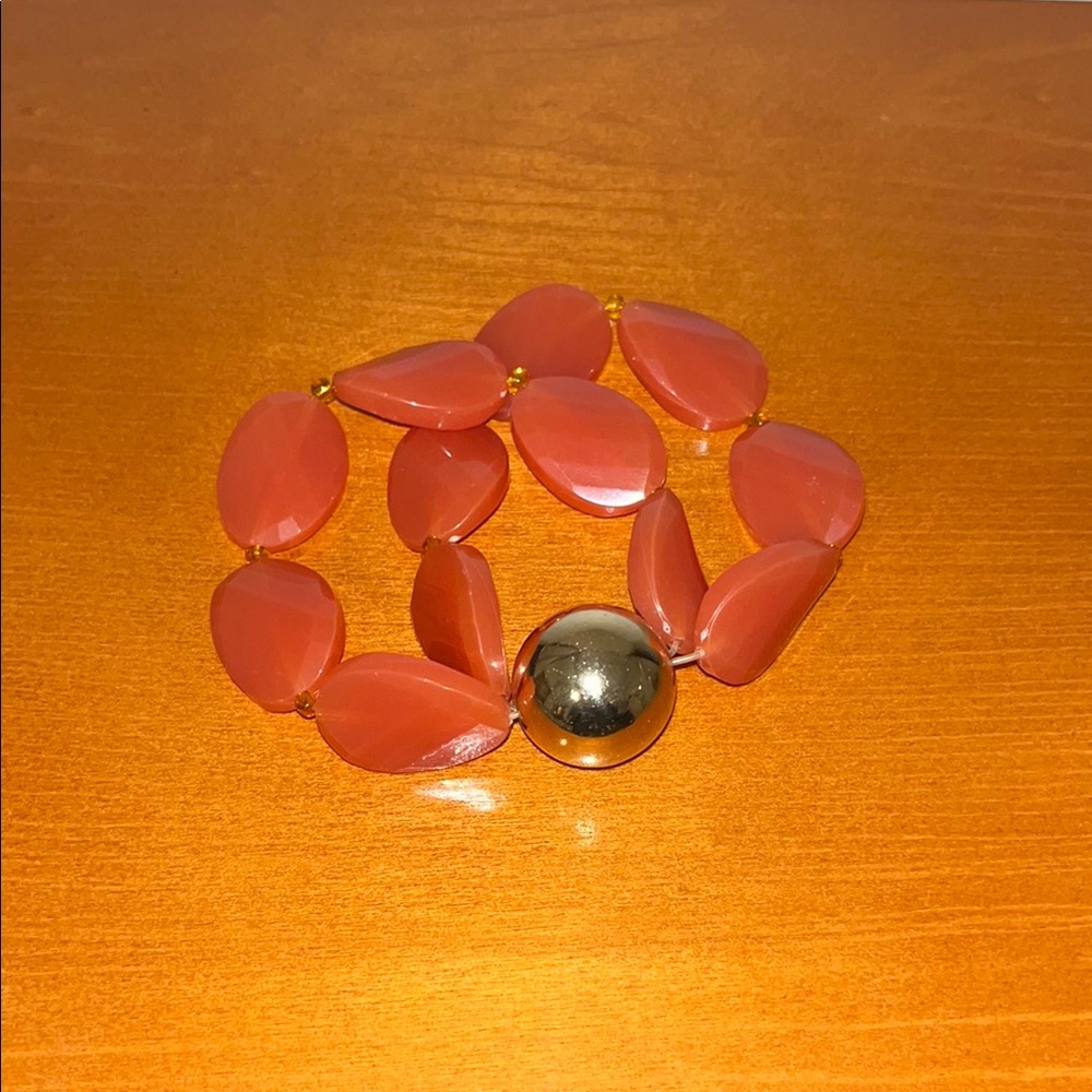 MCM coral bracelet